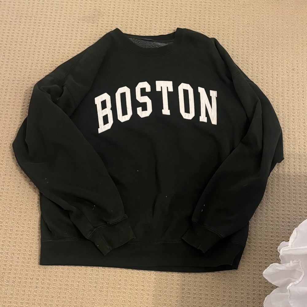 Brandy Melville Black Boston Sweatshirt
